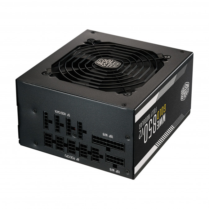 COOLER MASTER Tápegység Moduláris, MWE GOLD 850 V2 ATX 3.0, 12cm, 80+ Gold PC