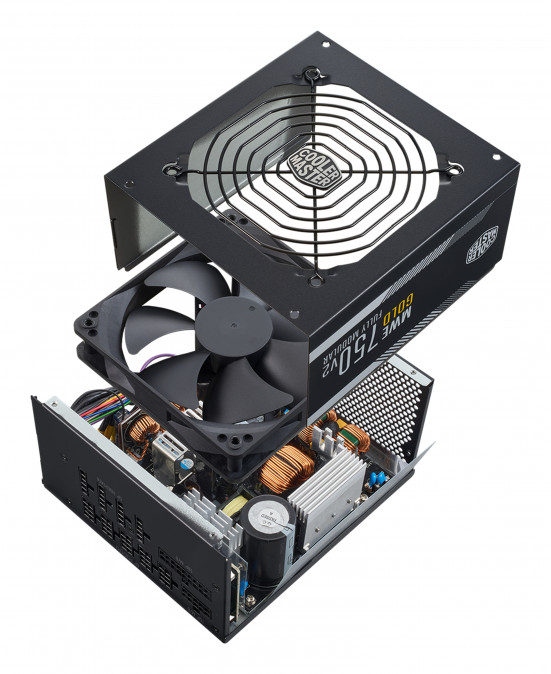 COOLER MASTER Tápegység Moduáris MWE GOLD 750 V2 ATX 3.0 READY, 750W, 12cm, 80+ Gold PC