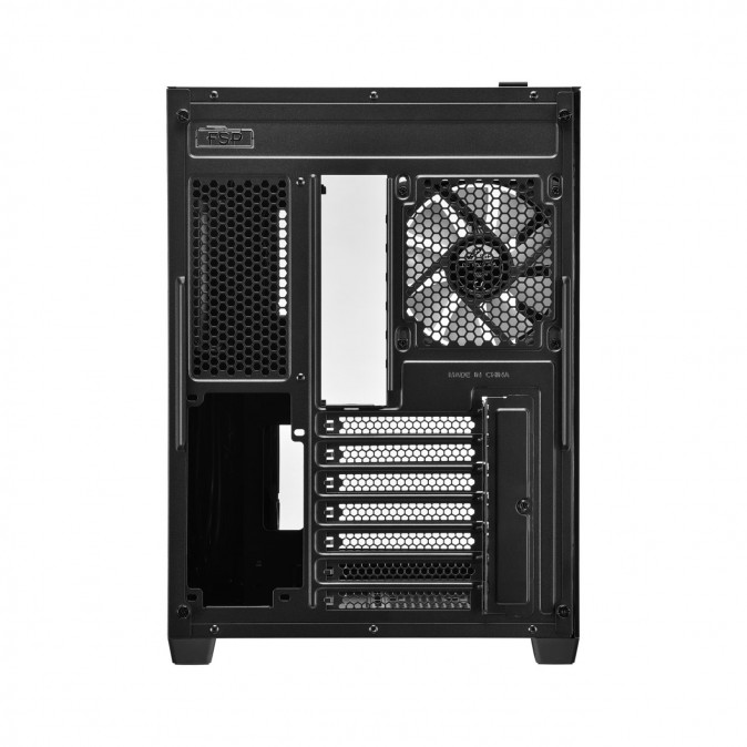 FSP CMT380B táp nélküli ablakos Mid Tower számítógépház fekete PC