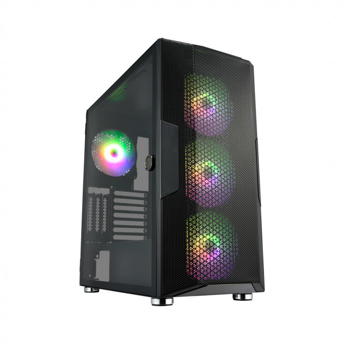 FSP CUT592 táp nélküli ablakos Full Tower számítógépház fekete PC