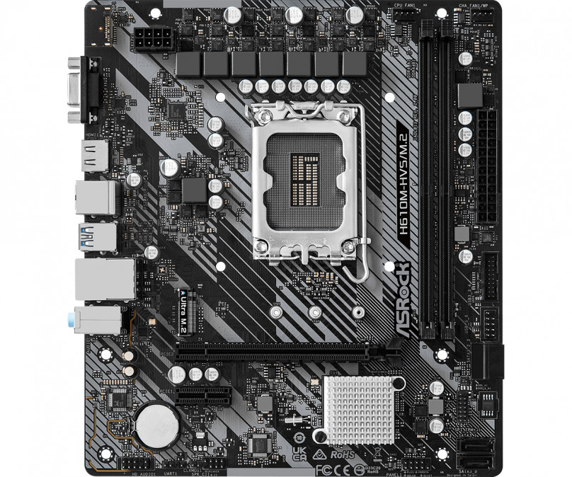 ASROCK Alaplap S1700 H610M-HVS/M.2 R2.0 INTEL H610, mATX PC