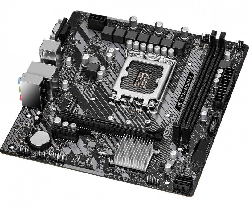 ASROCK Alaplap S1700 H610M-HVS/M.2 R2.0 INTEL H610, mATX PC