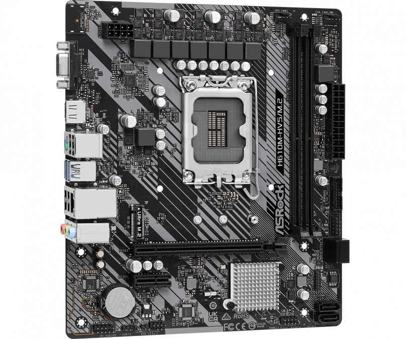 ASROCK Alaplap S1700 H610M-HVS/M.2 R2.0 INTEL H610, mATX PC