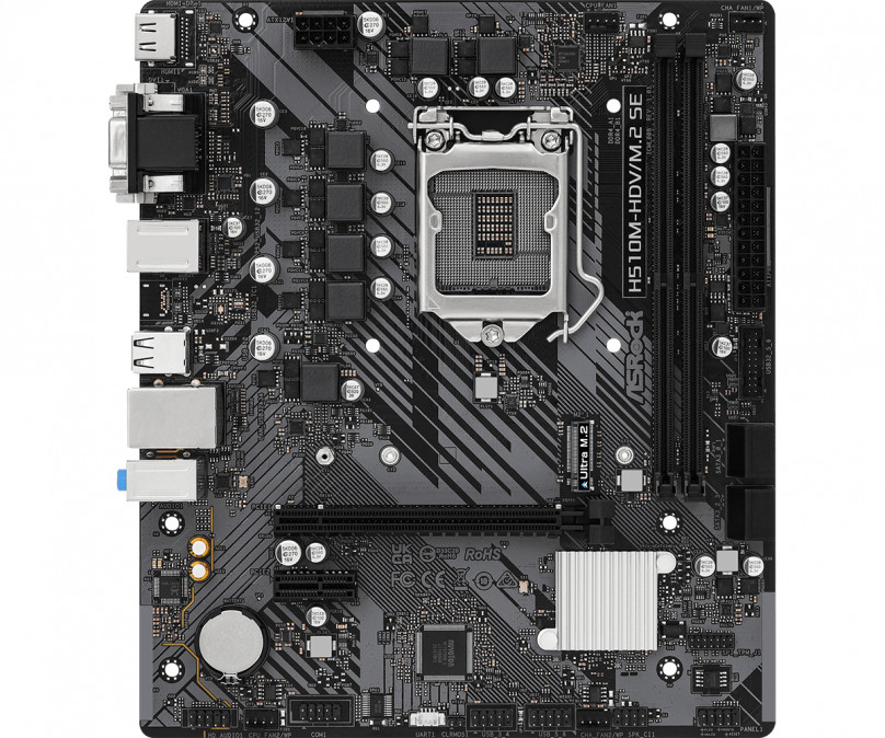 ASROCK Alaplap S1200 H510M-HDV/M.2 SE INTEL H470, mATX PC