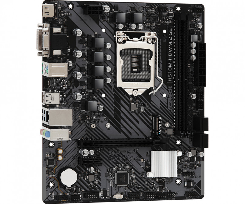 ASROCK Alaplap S1200 H510M-HDV/M.2 SE INTEL H470, mATX PC