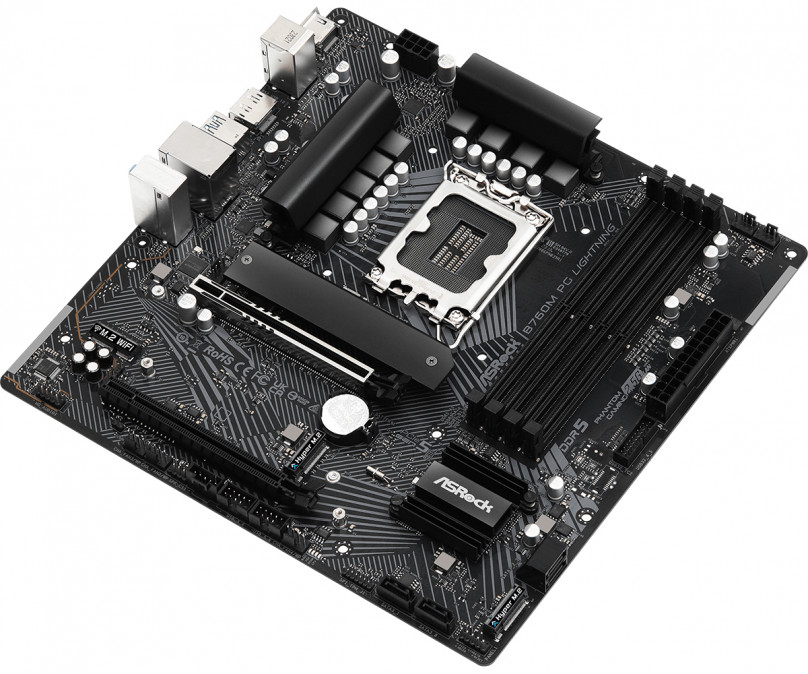 ASROCK Alaplap S1700 B760M PG LIGHTNING INTEL B760, mATX PC