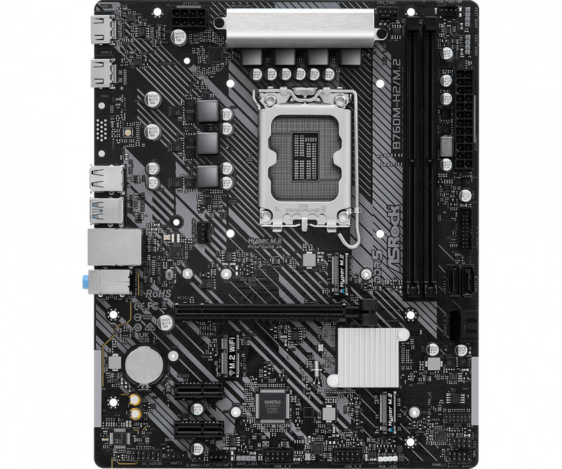 ASROCK Alaplap S1700 B760M-H2/M.2 INTEL B760, mATX PC