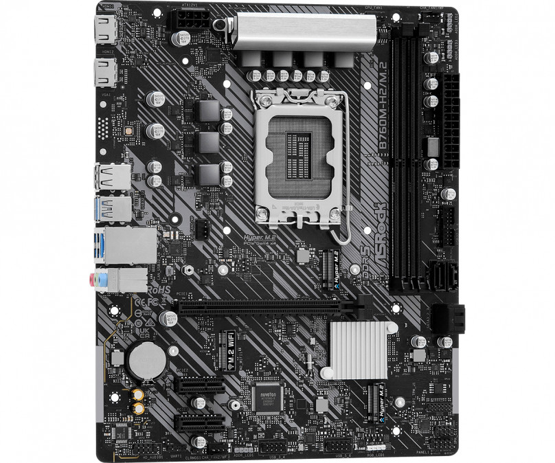 ASROCK Alaplap S1700 B760M-H2/M.2 INTEL B760, mATX PC