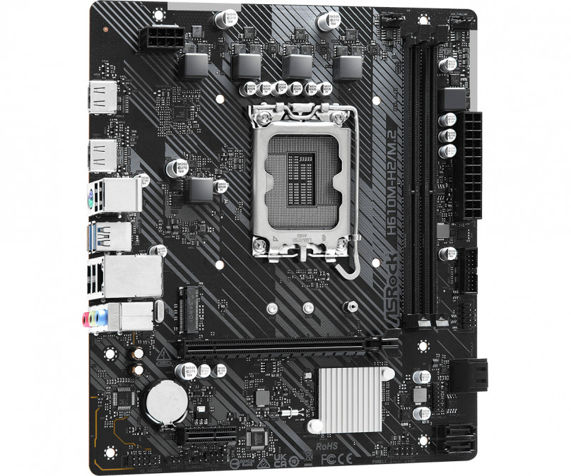 ASROCK Alaplap S1700 H610M-H2/M.2 INTEL H610, mATX PC