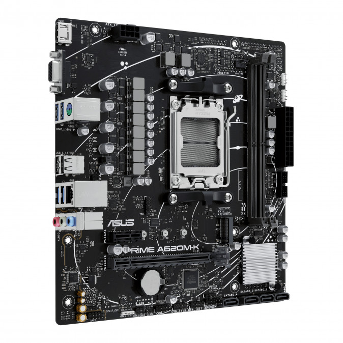 ASUS Alaplap AM5 PRIME A620M-K AMD A620, mATX PC