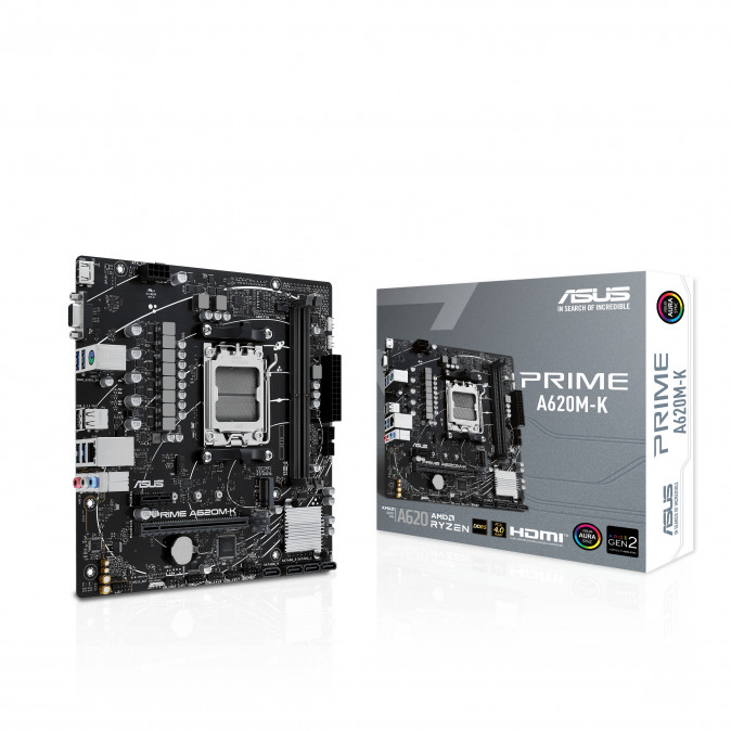 ASUS Alaplap AM5 PRIME A620M-K AMD A620, mATX PC