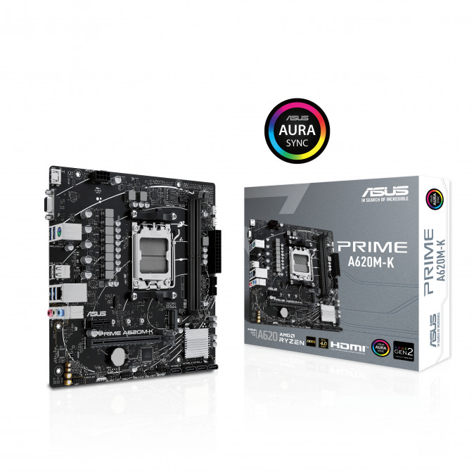 ASUS Alaplap AM5 PRIME A620M-K AMD A620, mATX PC