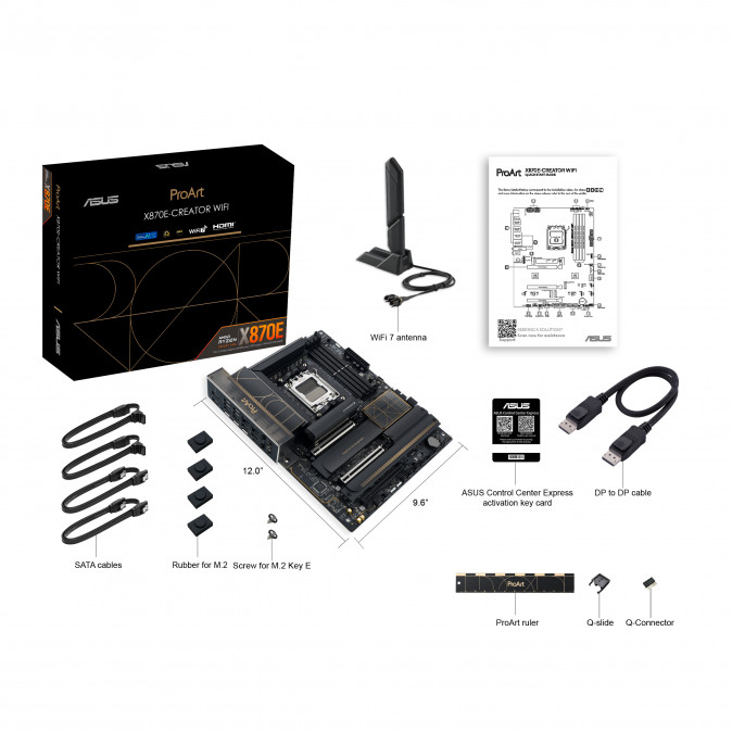 ASUS Alaplap AM5 PROART X870E-CREATOR WIFI AMD X870, ATX PC