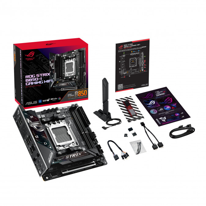 ASUS Alaplap AM5 ROG STRIX B850-I GAMING WIFI AMD B850, mini-ITX PC