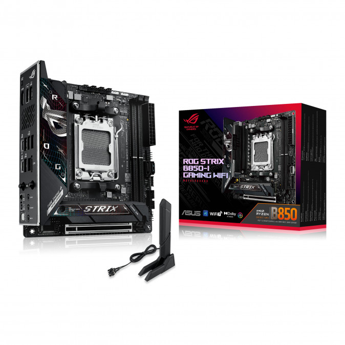 ASUS Alaplap AM5 ROG STRIX B850-I GAMING WIFI AMD B850, mini-ITX PC