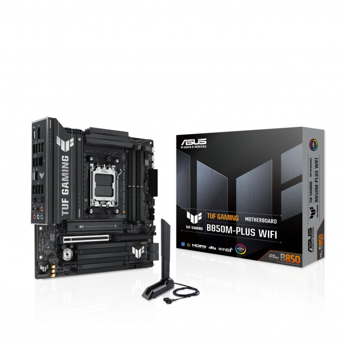 ASUS Alaplap AM5 TUF GAMING B850M-PLUS WIFI AMD B850, mATX PC