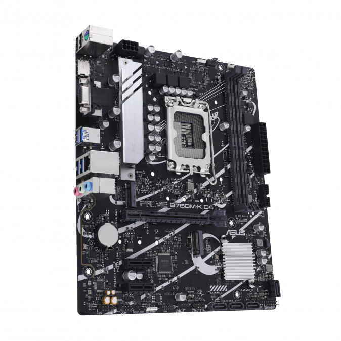 ASUS Alaplap S1700 PRIME B760M-K D4 INTEL B760, mATX PC