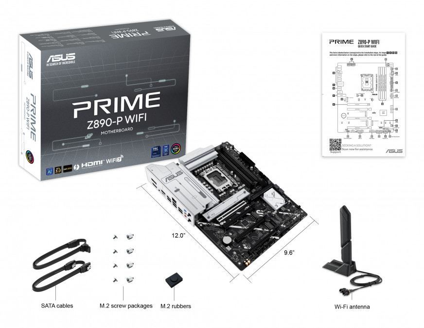 ASUS Alaplap S1851 PRIME Z890-P WIFI INTEL Z890, ATX PC