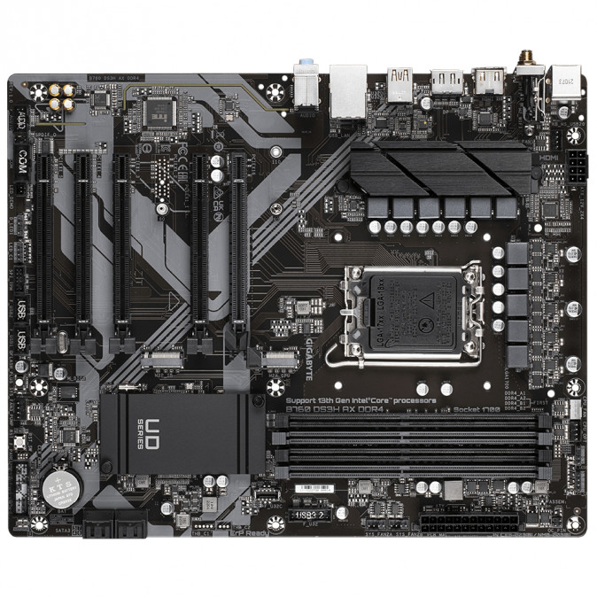 GIGABYTE Alaplap S1700 B760 DS3H AX DDR4 INTEL B760, ATX PC