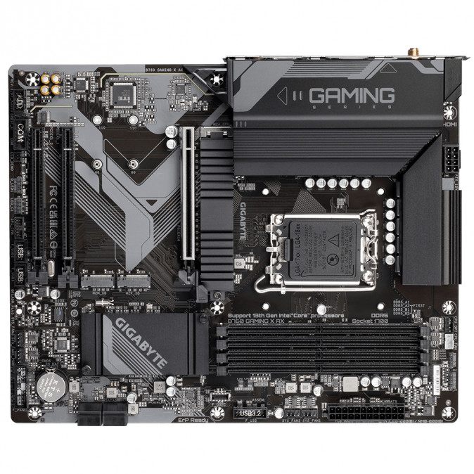 GIGABYTE Alaplap S1700 B760 GAMING X AX INTEL B760, ATX PC