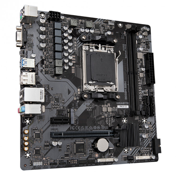 GIGABYTE Alaplap AM5 B650M S2H AMD B650, mATX PC