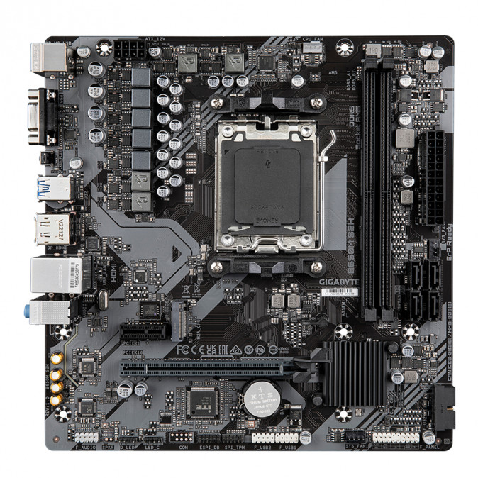 GIGABYTE Alaplap AM5 B650M S2H AMD B650, mATX PC