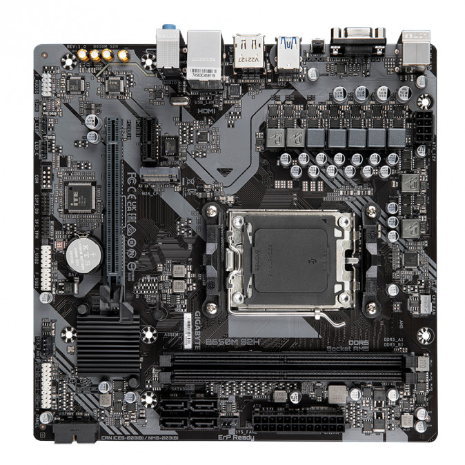 GIGABYTE Alaplap AM5 B650M S2H AMD B650, mATX PC