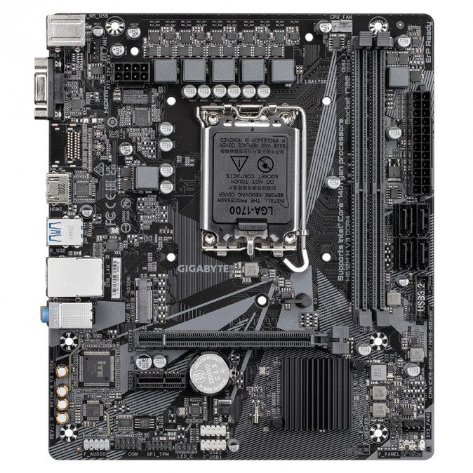GIGABYTE Alaplap S1700 H610M H V3 DDR4 INTEL H610, mATX PC