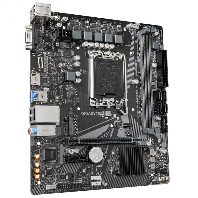 GIGABYTE Alaplap S1700 H610M H V3 DDR4 INTEL H610, mATX PC
