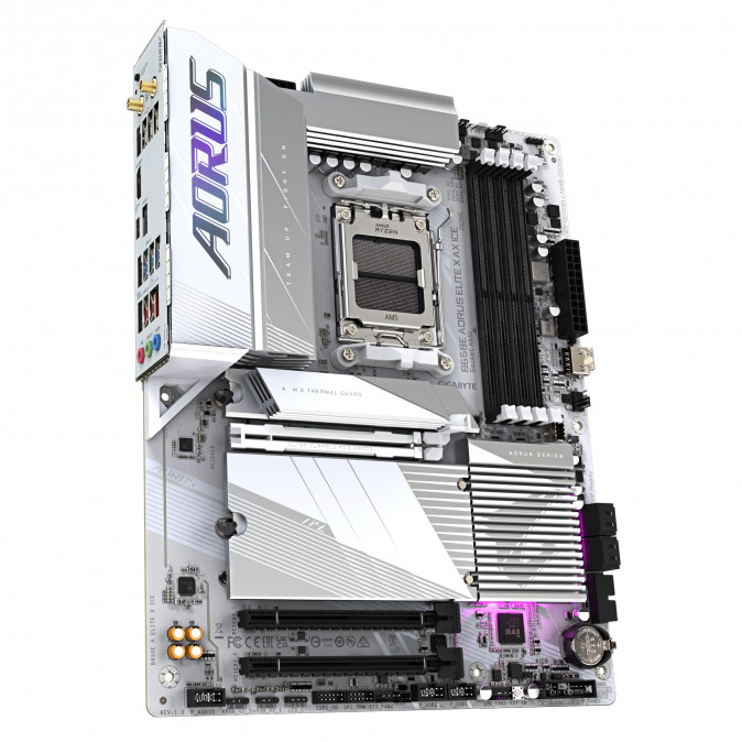 GIGABYTE Alaplap AM5 B650E AORUS ELITE X AX ICE AMD B650, ATX PC