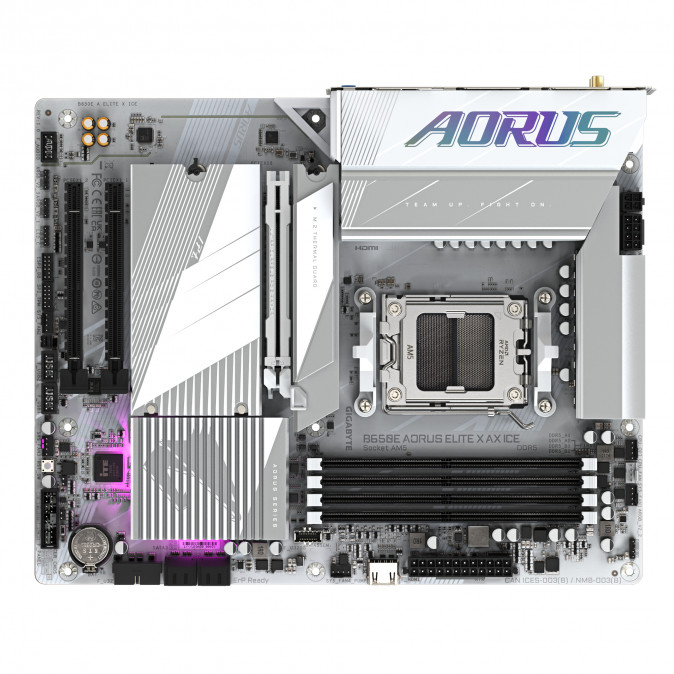GIGABYTE Alaplap AM5 B650E AORUS ELITE X AX ICE AMD B650, ATX PC