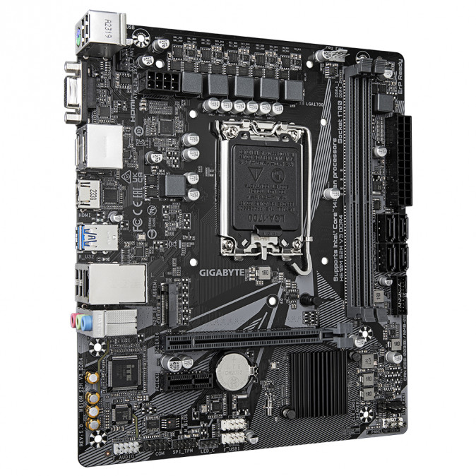 GIGABYTE Alaplap S1700 H610M S2H V3 DDR4 INTEL H610, mATX PC