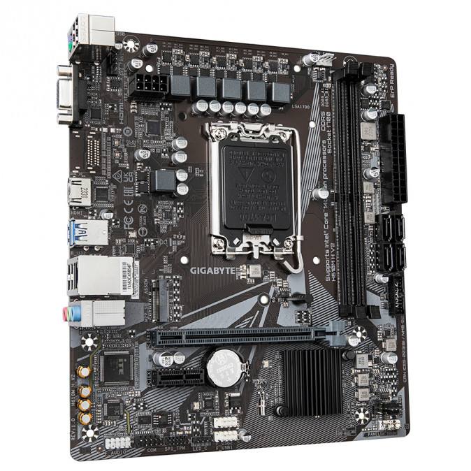 GIGABYTE Alaplap S1700 H610M H V2 INTEL H610, mATX PC