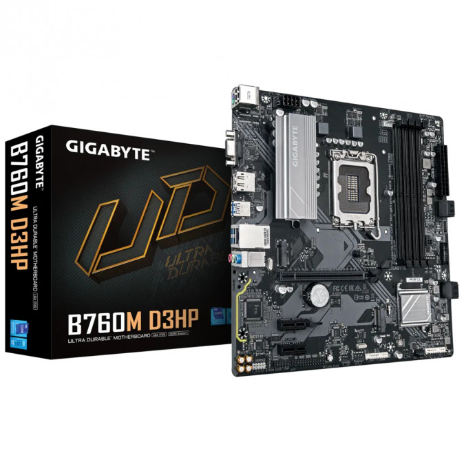 GIGABYTE Alaplap S1700 B760M D3HP INTEL B760, mATX PC