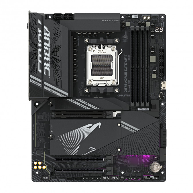 GIGABYTE Alaplap AM5 X870 AORUS ELITE WIFI7 AMD X870, ATX PC