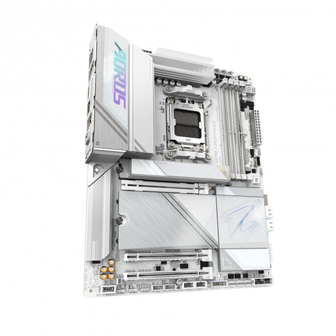 GIGABYTE Alaplap AM5 X870E AORUS PRO ICE AMD X870, ATX PC