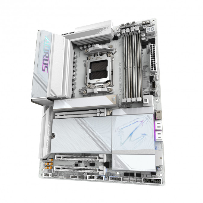 GIGABYTE Alaplap AM5 X870E AORUS PRO ICE AMD X870, ATX PC