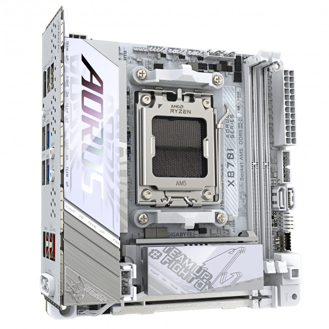 GIGABYTE Alaplap AM5 X870I AORUS PRO ICE AMD X870, mini-ITX PC
