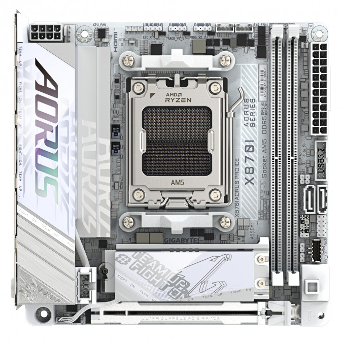 GIGABYTE Alaplap AM5 X870I AORUS PRO ICE AMD X870, mini-ITX PC
