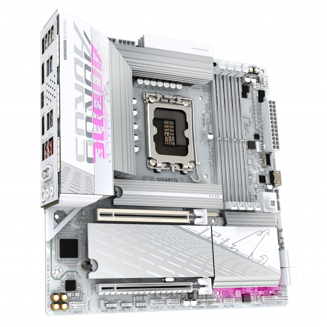 GIGABYTE Alaplap S1851 B860M AORUS ELITE WIFI6E ICE INTEL B860, mATX PC