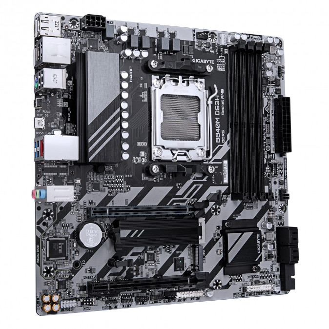 GIGABYTE Alaplap AM5 B840M DS3H AMD B840, mATX PC