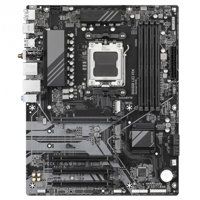 GIGABYTE Alaplap AM5 B650 UD AX AMD B650, ATX PC