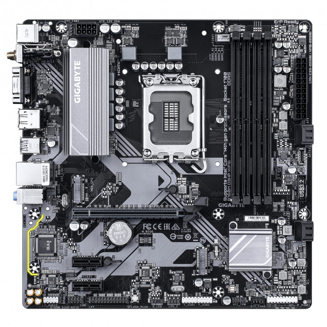 GIGABYTE Alaplap S1700 B760M D3HP WIFI6 INTEL B760, mATX PC