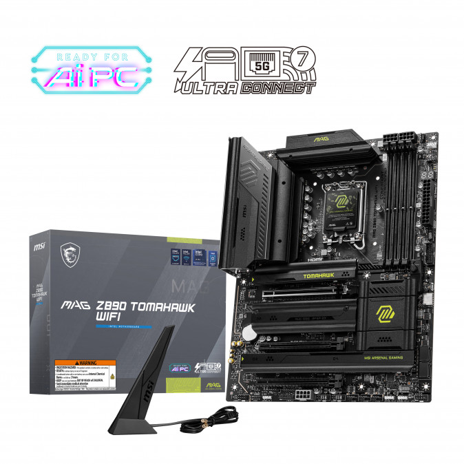 MSI Alaplap S1851 MAG Z890 TOMAHAWK WIFI Intel Z890, ATX PC