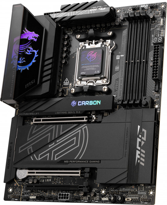 MSI Alaplap AM5 MPG X870E CARBON WIFI AMD X870, ATX PC