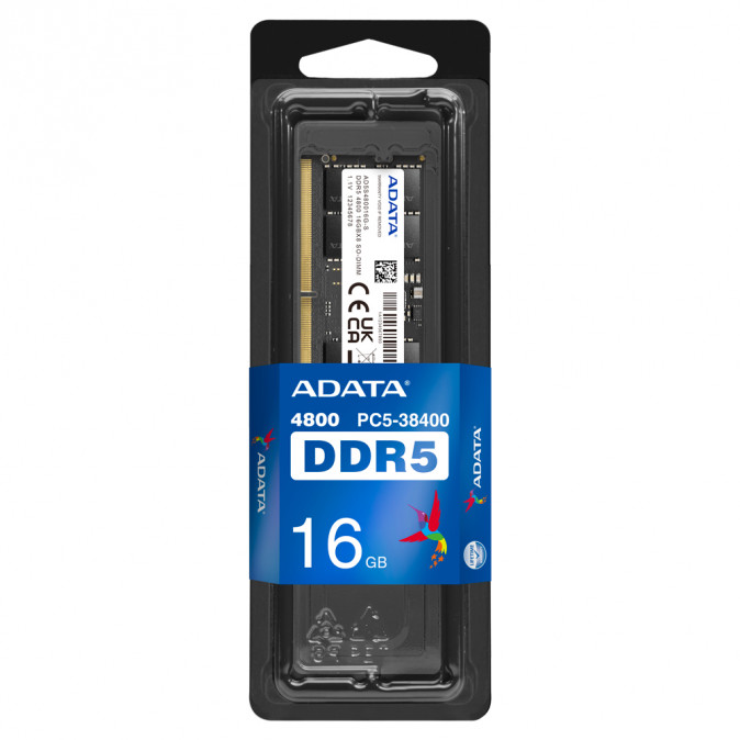 ADATA NB Memória DDR5 16GB 4800Mhz SODIMM CL40 PC