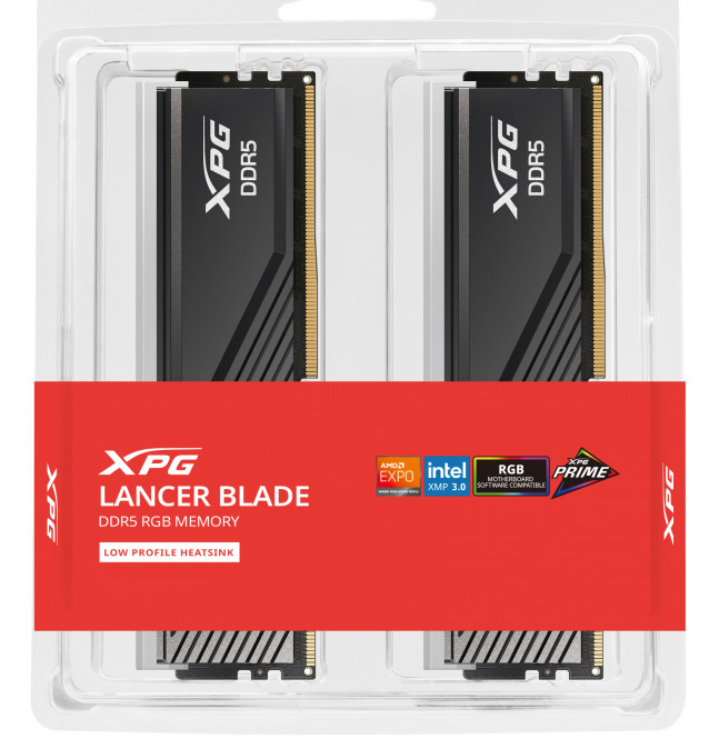 ADATA Memória DDR5 32GB 6000Mhz DIMM CL36 XPG LANCER BLADE RGB (2x16GB) PC