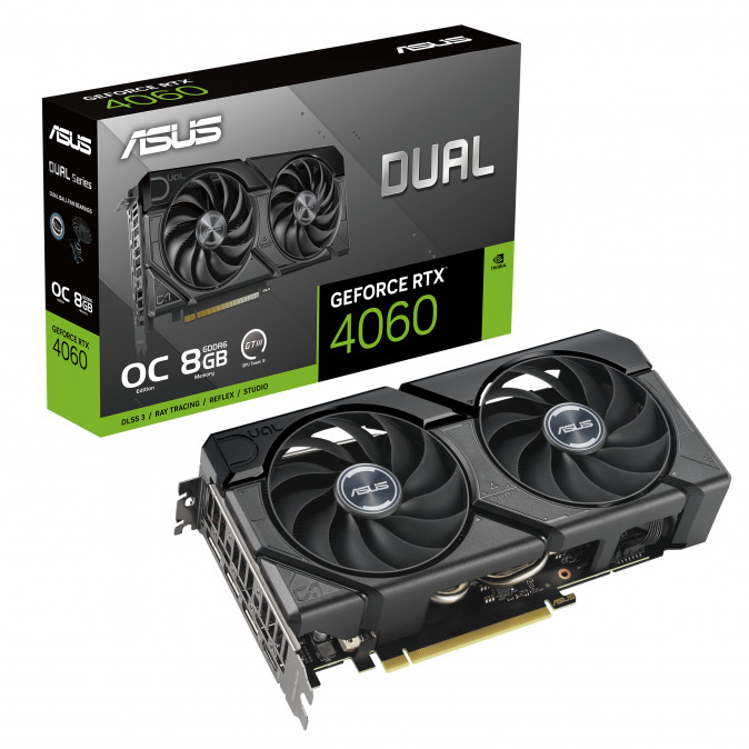 ASUS Videokártya PCI-Ex16x nVIDIA RTX 4060 8GB DDR6 OC PC