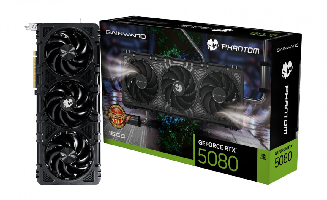 Gainward GeForce RTX 5080 Phantom GS 16GB GDDR7 256-bit grafikus kártya PC