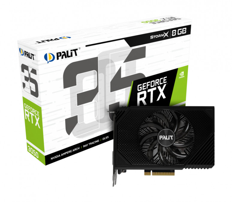Palit GeForce RTX 3050 StormX 8GB GDDR6 128-bit grafikus kártya PC